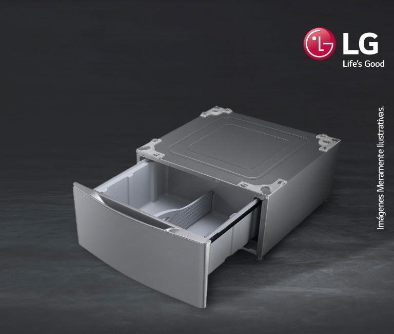 LG WDP4V: Pedestal para Lavadora color Acero Inoxidable