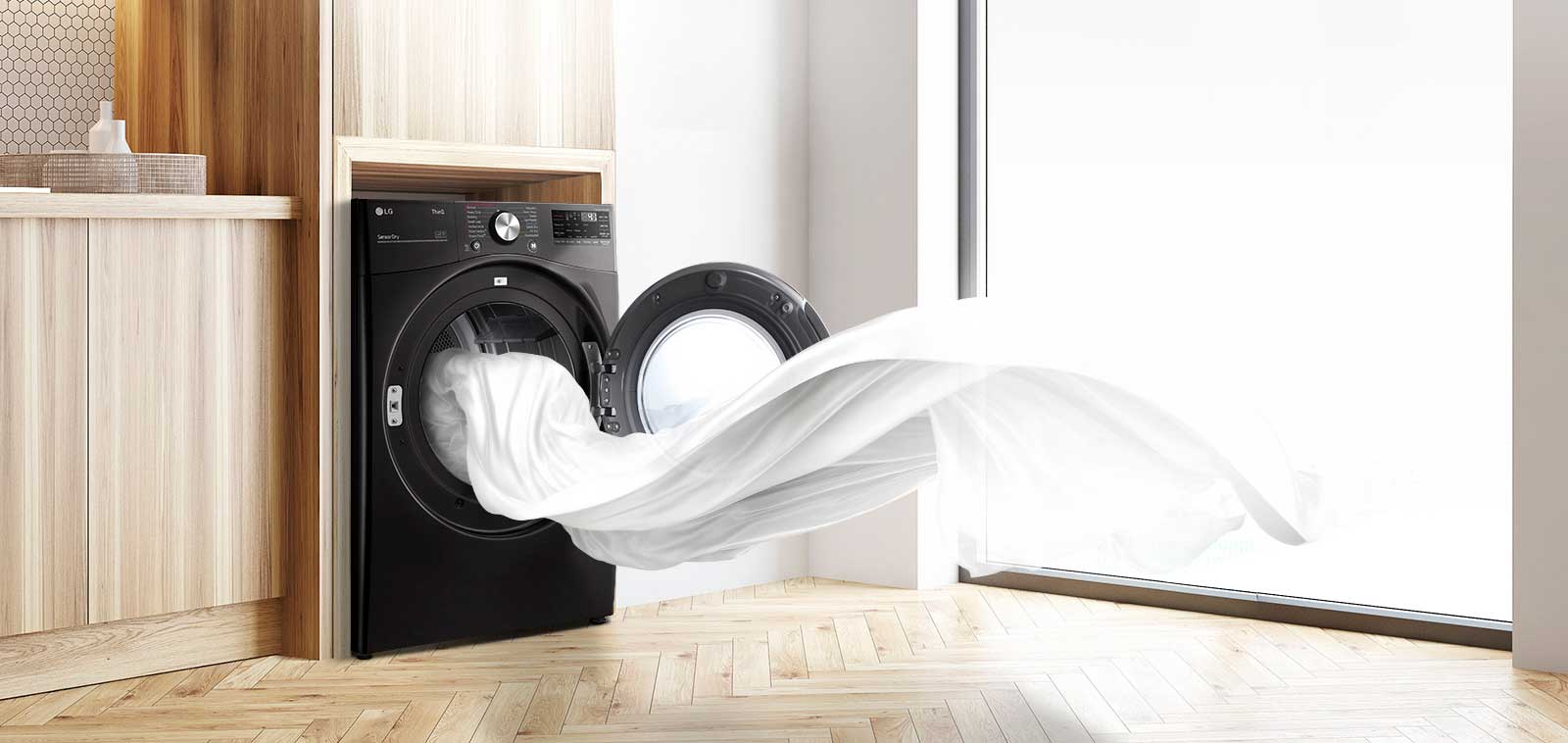 Se puede cargar una gran cantidad de ropa con una capacidad ultragrande.