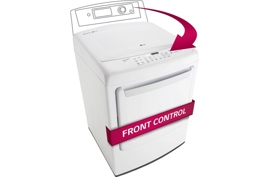 LG 21kg Secadora Electrica de Carga Frontal & Smart Diagnosis, Color Blanco, DLE1501W