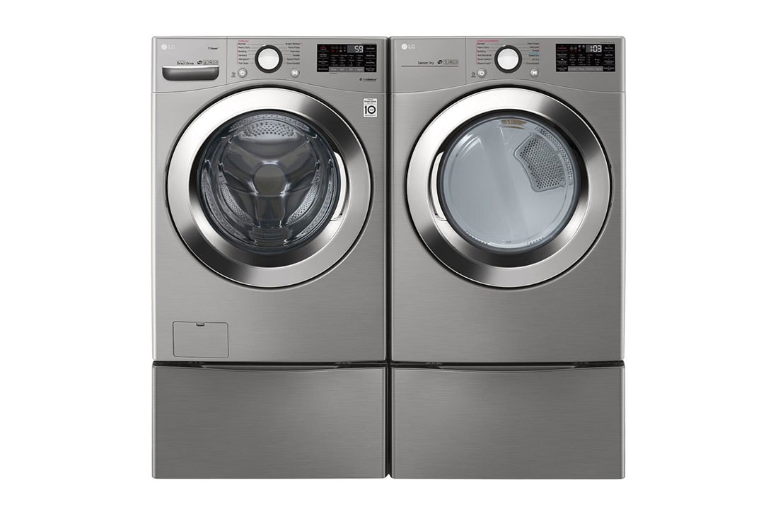 LG Pedestal para Lavandería de 27'' color Acero, vista de la lavadora, WDP4V, thumbnail 7