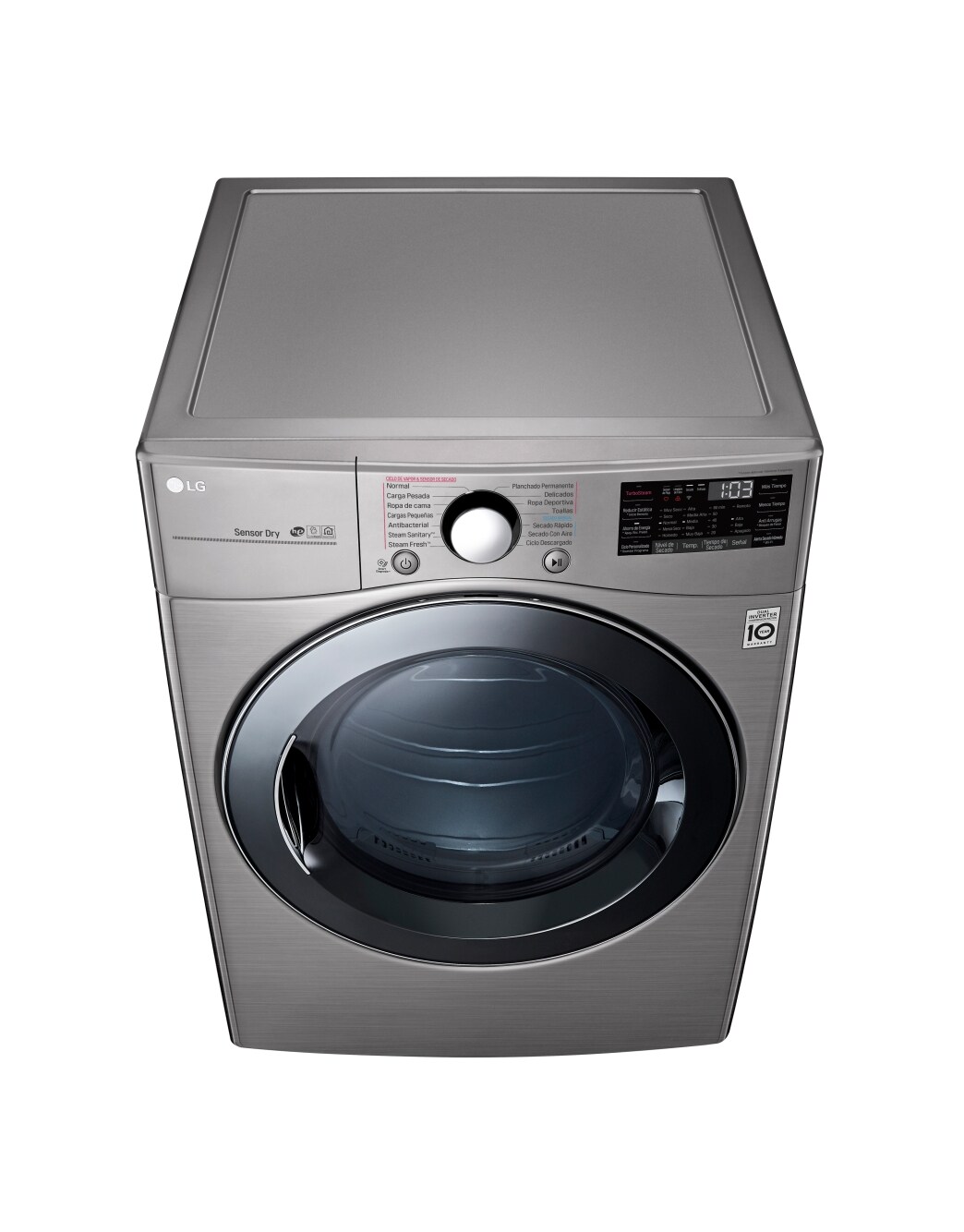 LG 22kg Secadora a Gas Carga Frontal con vapor & SmartThinQ(Wi-Fi