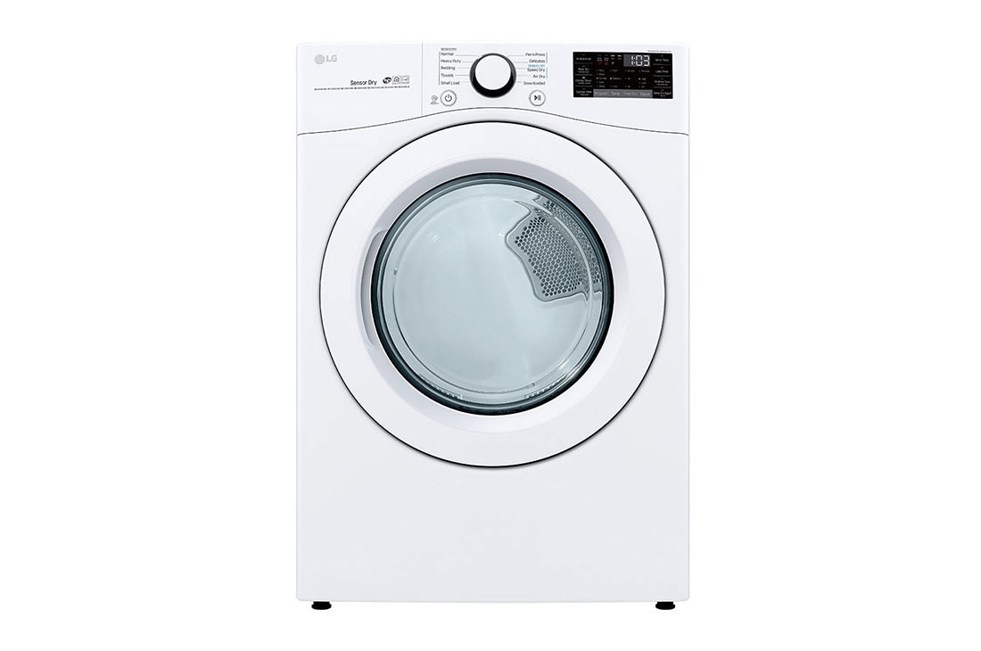 LG 22kg Secadora Electrica de Carga Frontal & SmartThinQ(Wi-Fi), Color Blanco, DF22WV2E