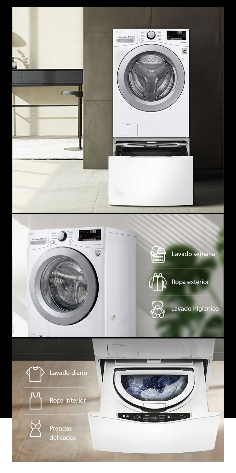 Compatible con TWINWash™ mini<br>* No incluye la mini lavadora. 