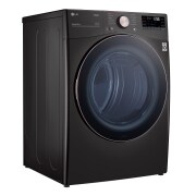 LG Secadora a Gas de Carga Frontal 22kg/48lbs con TurboSteam™ y ThinQ (Wi-Fi), Color Acero Negro, Vista del lado izquierdo de la secadora a gas LG DF22BV2BR, DF22BV2BR, thumbnail 9