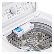 LG 22kg Lavadora Carga Superior con Direct Drive Inverter & Smart Diagnosis, Color Blanco , Vista superior Lavadora de Carga Superior LG WT22WT6HK con 6 Motion DD con Puerta Abierta | LG Ecuador, WT22WT6HK, thumbnail 4