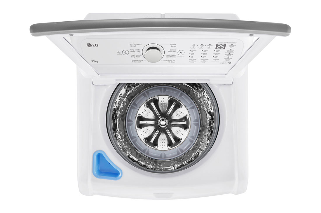 LG 22kg Lavadora Carga Superior con Direct Drive Inverter & Smart Diagnosis, Color Blanco , Detalle del dispensador de detergente de Lavadora de Carga Superior LG WT22WT6HK con 6 Motion DD | LG Ecuador, WT22WT6HK, thumbnail 9