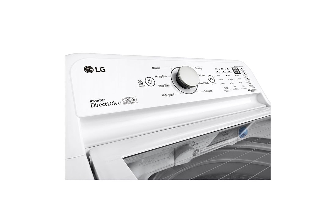 LG Lavadora LG Carga Superior Inverter DD con sistema 6 Motion DD 25 Kg - Blanco, font view, WT25WT6HK, thumbnail 4