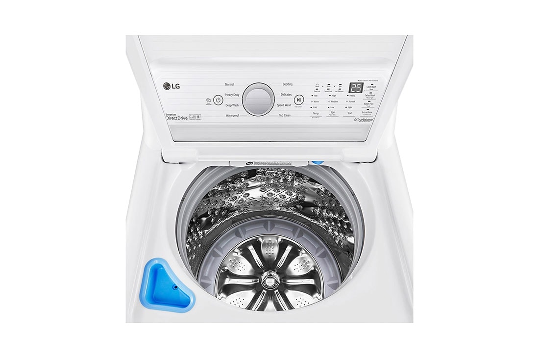 LG Lavadora LG Carga Superior Inverter DD con sistema 6 Motion DD 25 Kg - Blanco, font view, WT25WT6HK, thumbnail 6