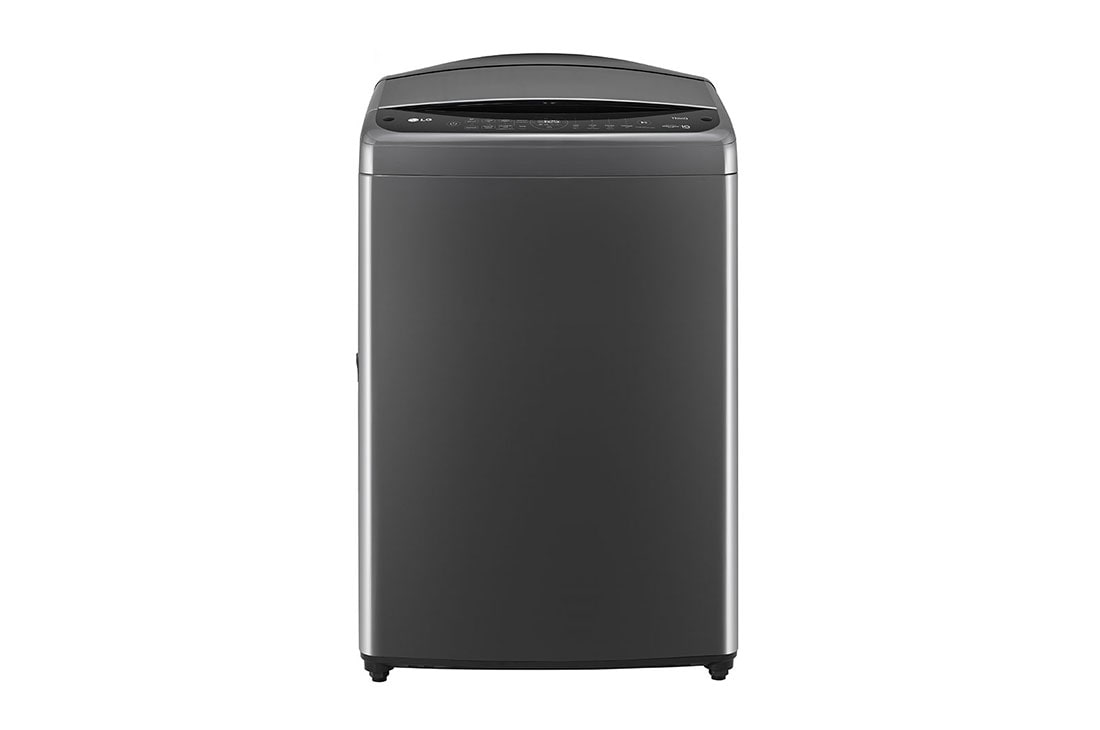 LG Lavadora LG Carga Superior Inteligente Motor Inverter AI DD™ (Inteligencia Artificial) con TurboWash™, ThinQ, 21 Kg - Negro, Front view, WT21MV6
