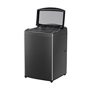 LG Lavadora LG Carga Superior Inteligente Motor Inverter AI DD™ (Inteligencia Artificial) con TurboWash™, ThinQ, 21 Kg - Negro, Side view open, WT21MV6, thumbnail 3