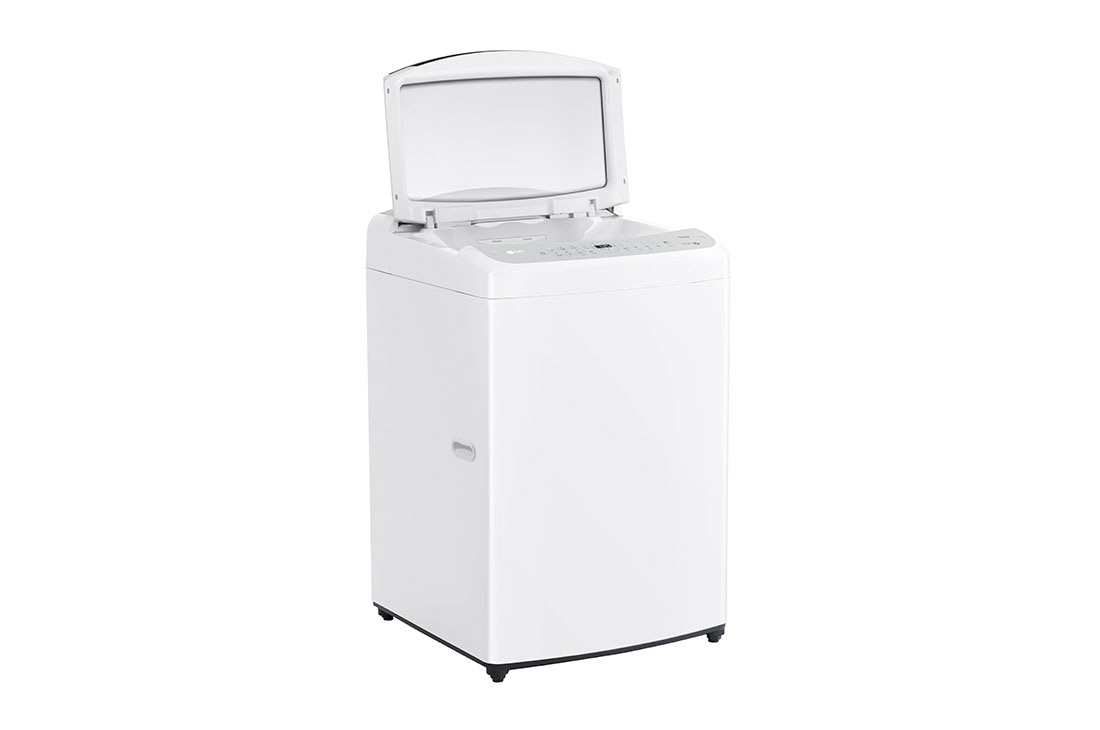 LG Lavadora Carga Superior LG 21Kg Motor Inverter AI DD™ (AI) con TurboWash™ ThinQ™ Blanco, Side view open, WT21BWV6, thumbnail 5