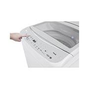 LG Lavadora Carga Superior LG 21Kg Motor Inverter AI DD™ (AI) con TurboWash™ ThinQ™ Blanco, Rear view, WT21BWV6, thumbnail 11