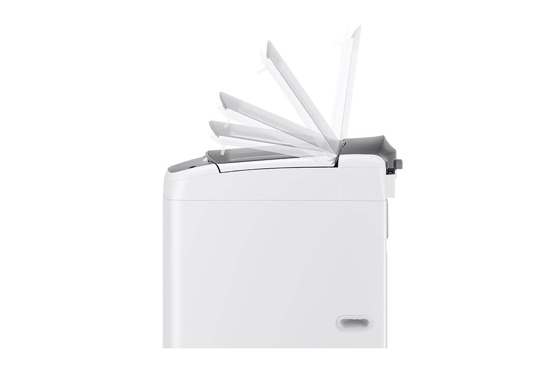 LG Lavadora Carga Superior LG 19Kg  Motor Inverter Direct Drive™ Sistema 6 Motion Blanco, Side view, WT19WV6, thumbnail 13