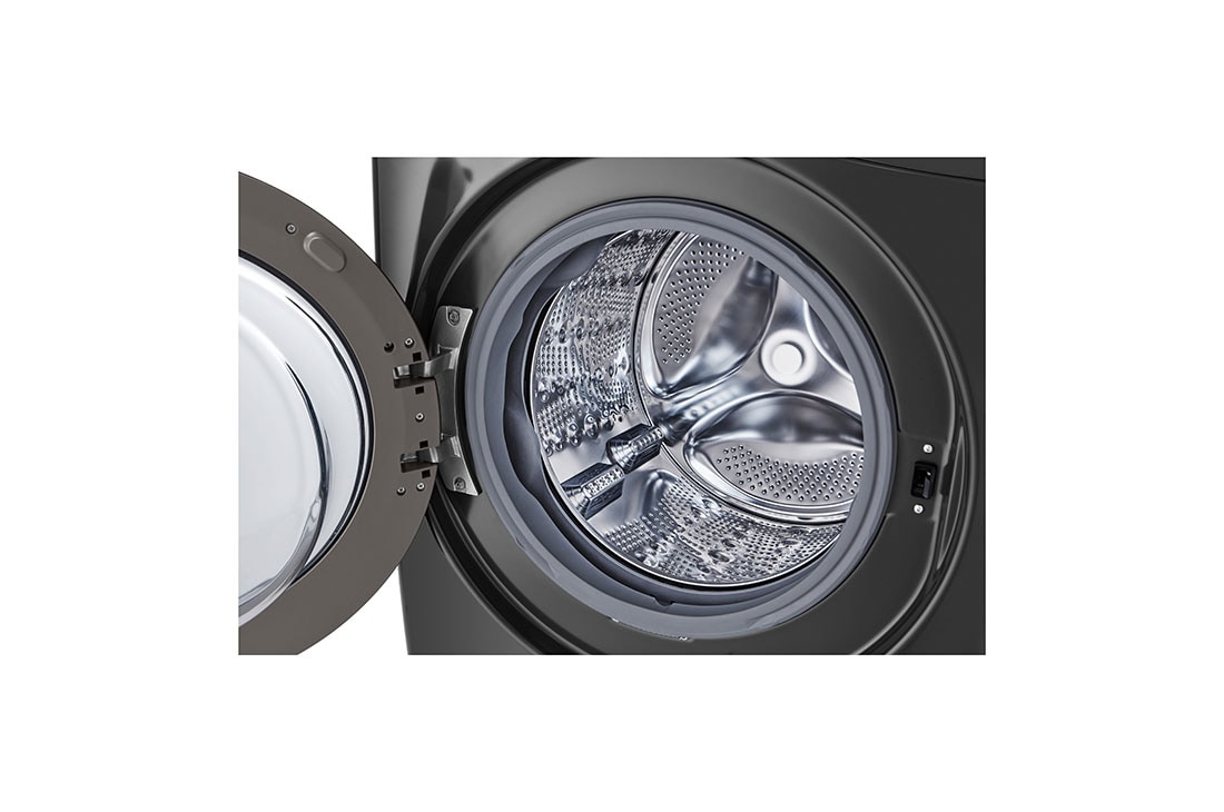 LG Lavadora Carga Frontal LG 25Kg  Direct Drive™ Inverter & Smart Diagnosis, Middle Black, Frontal LG 25Kg  , WM25MV2S6W, thumbnail 3