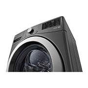 LG Lavadora Carga Frontal LG 25Kg  Direct Drive™ Inverter & Smart Diagnosis, Middle Black, left angle, WM25MV2S6W, thumbnail 7