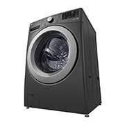LG Lavadora Carga Frontal LG 25Kg  Direct Drive™ Inverter & Smart Diagnosis, Middle Black, left side down view, WM25MV2S6W, thumbnail 12