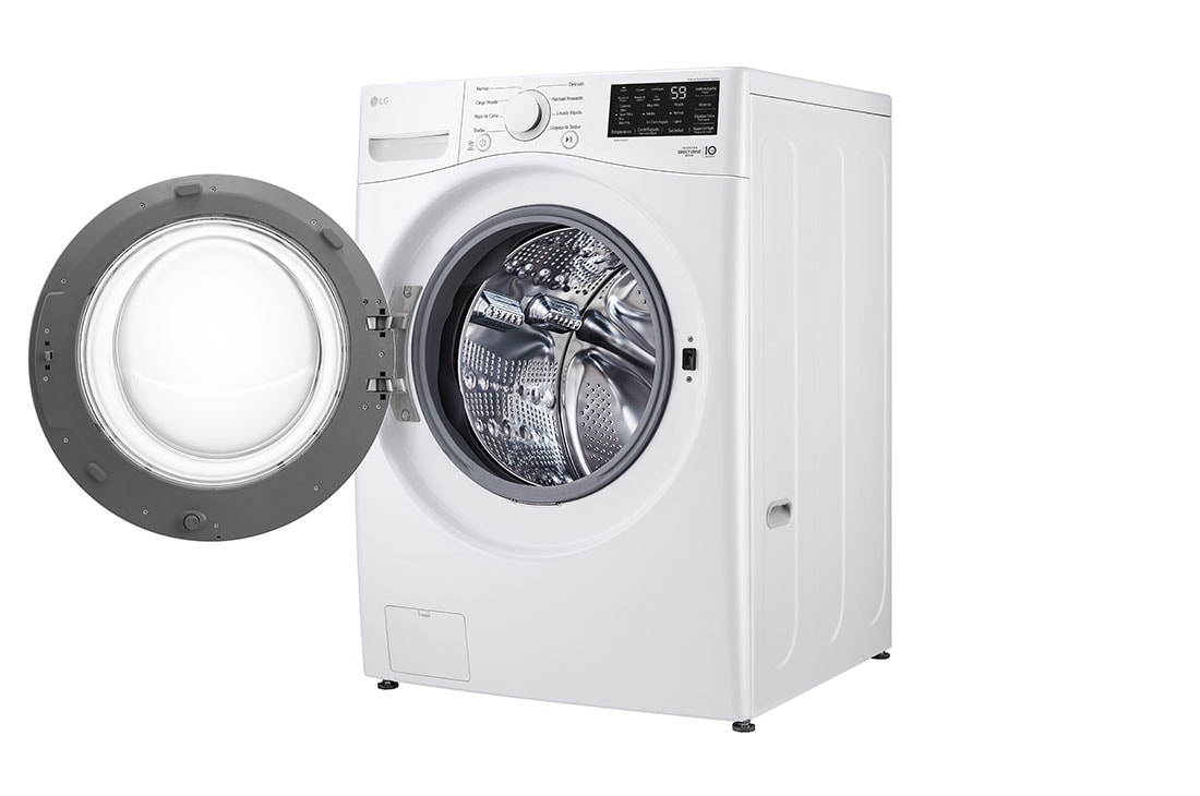 LG Lavadora Carga Frontal LG 25Kg  Direct Drive™ Inverter & Smart Diagnosis, Blanco, left side open, WM25WV2S6W, thumbnail 13