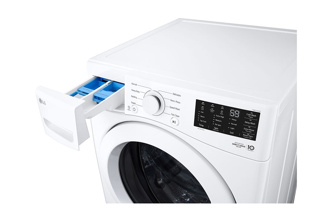 LG Lavadora Carga Frontal LG 25Kg  Direct Drive™ Inverter & Smart Diagnosis, Blanco, tray, WM25WV2S6W, thumbnail 4