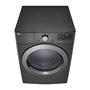LG Secadora Carga Frontal a Gas LG 7.4 cu.ft Sensor Dry Smart Diagnosis™ Middle Black, Top perspective view, DF50MV2S6W, thumbnail 7