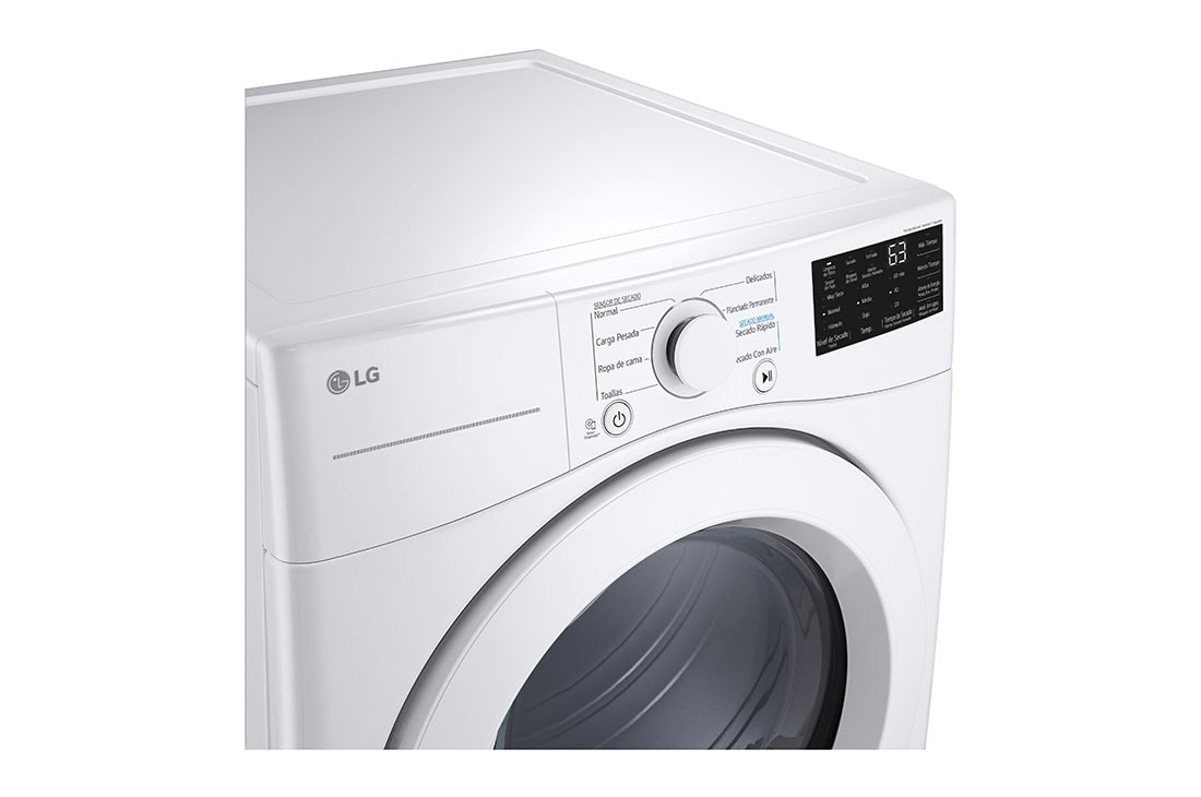 LG Secadora Eléctrica Carga Frontal 7.4p³ Sensor Dry Smart Diagnosis™ Blanco, DF50WV2S6WE, DF50WV2S6WE, thumbnail 4