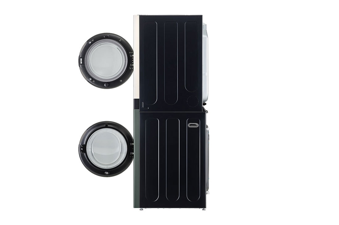 LG Torre de lavado WashTower™ LG 25Kg(lavado) / 22Kg (Modelo a Gas.) Carga Frontal Inverter AI DD™ ThinQ Color: Beige / Verde, Lateral (con dos puertas cerradas para secadora y lavadora), WK25GBS6, thumbnail 14