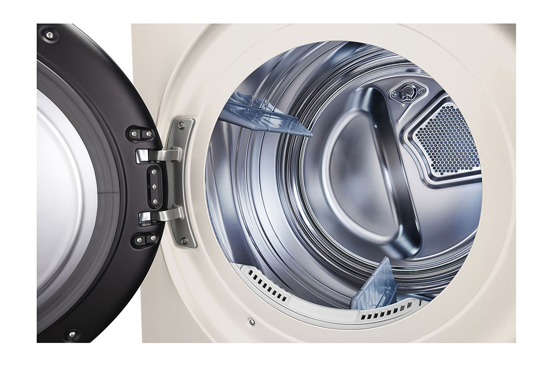 LG Torre de lavado WashTower™ LG 25Kg(lavado) / 22Kg (Modelo a Gas.) Carga Frontal Inverter AI DD™ ThinQ Color: Beige / Verde, Vista superior del producto (con dos puertas cerradas para secadora y lavadora), WK25GBS6, thumbnail 7