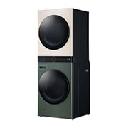 LG Torre de lavado WashTower™ LG 25Kg(lavado) / 22Kg (Modelo a Gas.) Carga Frontal Inverter AI DD™ ThinQ Color: Beige / Verde, Lado izquierdo (luz apagada), WK25GBS6, thumbnail 11