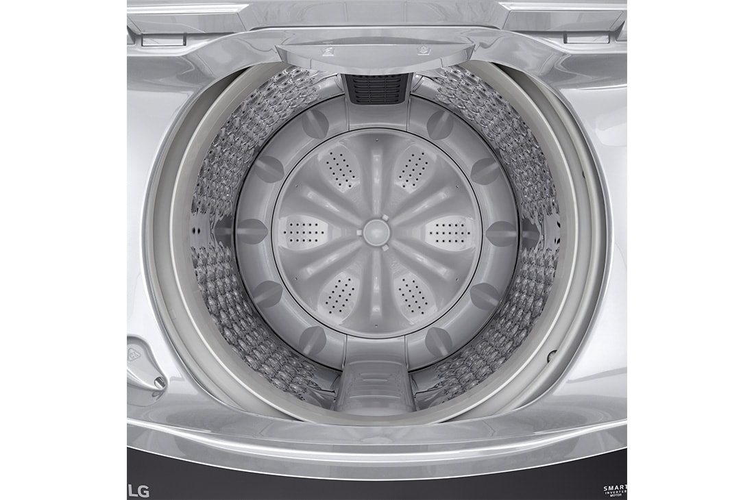 LG Lavadora Carga Superior 19KG  Smart Diagnosis™ TurboDrum™ Gris , Top washer view, WT19DVTM, thumbnail 4