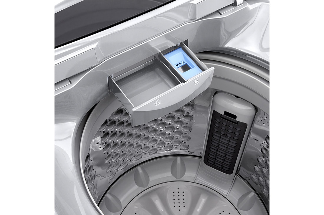 LG Lavadora Carga Superior 19KG  Smart Diagnosis™ TurboDrum™ Gris , Inside washer view, WT19DVTM, thumbnail 5