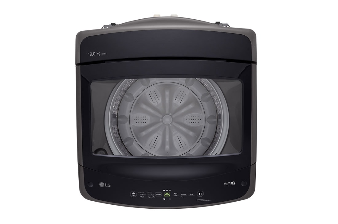 LG Lavadora Carga Superior 19Kg TurboDrum™ Smart Diagnosis™ color Middle Black, right view, WT19MVTM, thumbnail 6
