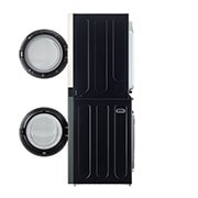 LG Torre de lavado WashTower™ LG 25Kg(Lavado) / 22Kg (Secado) Carga Frontal Inverter AI DD™ ThinQ Color: Beige / Verde, side view, WK25GBS6E, thumbnail 14