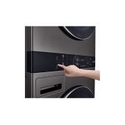 LG Torre de lavado WashTower™ LG 25Kg(lavado) / 22Kg (Secado Eléctrico) Carga Frontal Inverter AI DD™ ThinQ Color: Negro, control panel detail, WK25BS6E, thumbnail 8