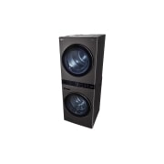 LG Torre de lavado WashTower™ LG 25Kg(lavado) / 22Kg (Secado Eléctrico) Carga Frontal Inverter AI DD™ ThinQ Color: Negro, perspective view, WK25BS6E, thumbnail 10