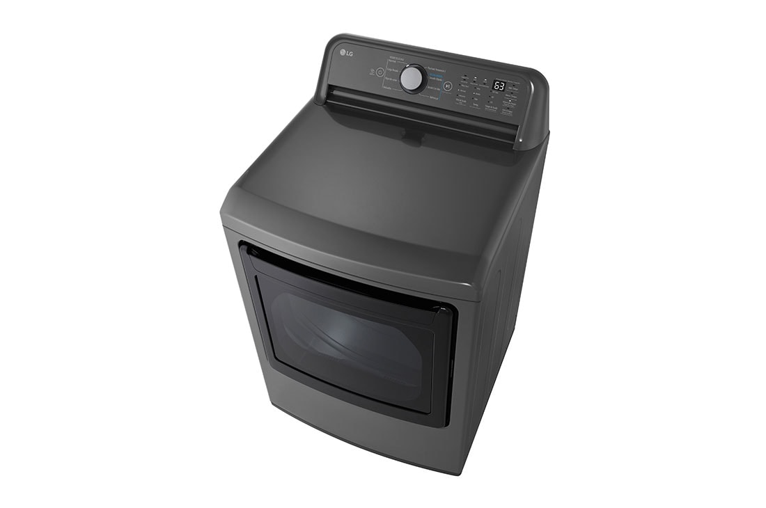LG Secadora de gas LG con Sensor de secado Sensor Dry y Autodiagnóstico SmartDiagnosis™, capacidad 25 Kg - Color Negro, TopRightPerspective, DT25MTGK, thumbnail 9