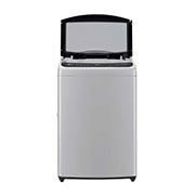 LG Lavadora de 19 kg carga superior con AI DD, Gris, front view top door open, WT19DV6T, thumbnail 2
