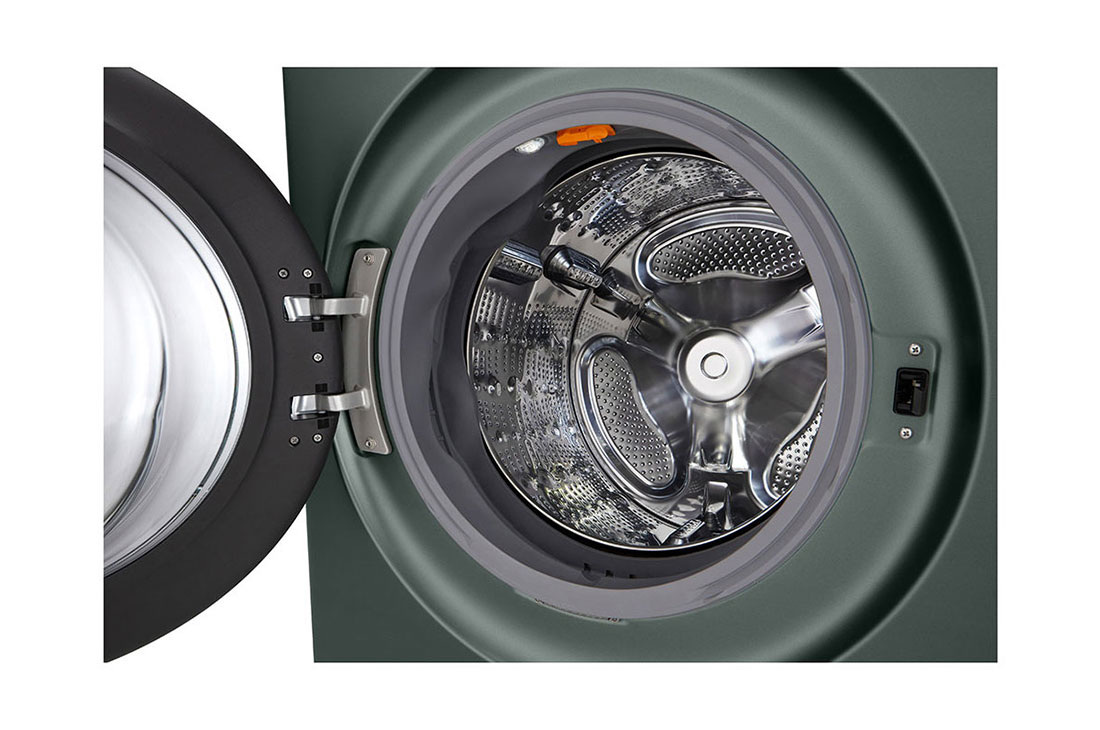 LG Torre de lavado WashTower™ LG 25Kg(lavado) / 22Kg (Modelo a Gas) Carga Frontal Inverter AI DD™ ThinQ Color: Green / Green, Lado derecho (con dos puertas abiertas para secadora y lavadora), WK25GGS6, thumbnail 10