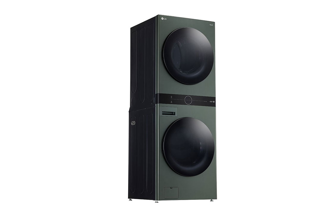 LG Torre de lavado WashTower™ LG 25Kg(lavado) / 22Kg (Modelo a Gas) Carga Frontal Inverter AI DD™ ThinQ Color: Green / Green, Vista cercana del panel central, WK25GGS6, thumbnail 6