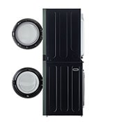 LG Torre de lavado WashTower™ LG 25Kg(lavado) / 22Kg (Modelo a Gas) Carga Frontal Inverter AI DD™ ThinQ Color: Green / Green, Lateral (con dos puertas cerradas para secadora y lavadora), WK25GGS6, thumbnail 14