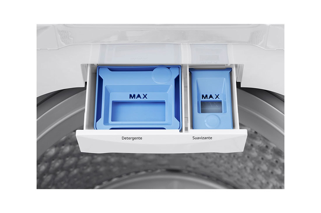 LG Lavadora Carga Superior LG 19Kg  Motor Inverter Direct Drive™ Sistema 6 Motion Blanco, Detergent tray view, WT18WV6T, thumbnail 10