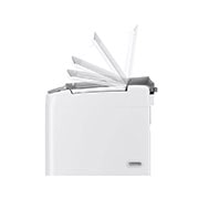 LG Lavadora Carga Superior LG 19Kg  Motor Inverter Direct Drive™ Sistema 6 Motion Blanco, Side view with door movement, WT18WV6T, thumbnail 13