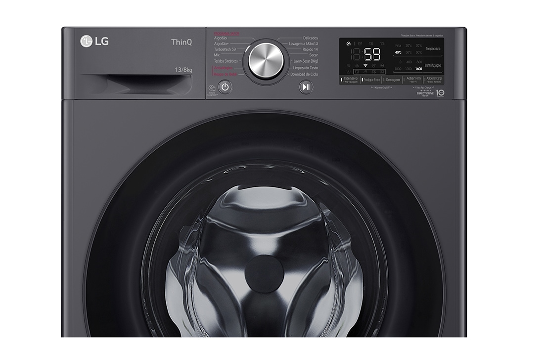 LG Lavadora Secadora Carga Frontal 13/8 kg | 6 Motion DD | DirectDrive Inverter | Smart ThinQ (Wi-Fi) | AI DD™, WD13MVC4S6, thumbnail 5