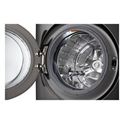 LG 22kg AI DD™ TurboWash360™ Washing Machine with Steam™ in Black Steel, WM23BFXS6, thumbnail 4