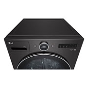 LG 22kg AI DD™ TurboWash360™ Washing Machine with Steam™ in Black Steel, Knob Window Display Detail, WM23BFXS6, thumbnail 8
