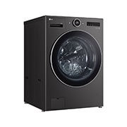 LG 22kg AI DD™ TurboWash360™ Washing Machine with Steam™ in Black Steel, Left Side, WM23BFXS6, thumbnail 11
