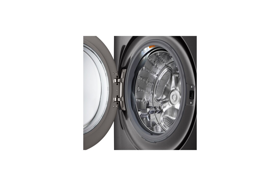 LG 22kg AI DD™ TurboWash360™ Washing Machine with Steam™ in Black Steel, WM23BFXS6, thumbnail 4