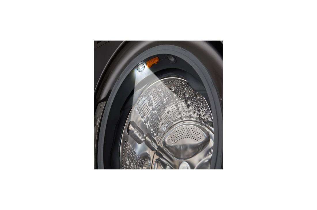 LG 22kg AI DD™ TurboWash360™ Washing Machine with Steam™ in Black Steel, WM23BFXS6, thumbnail 5