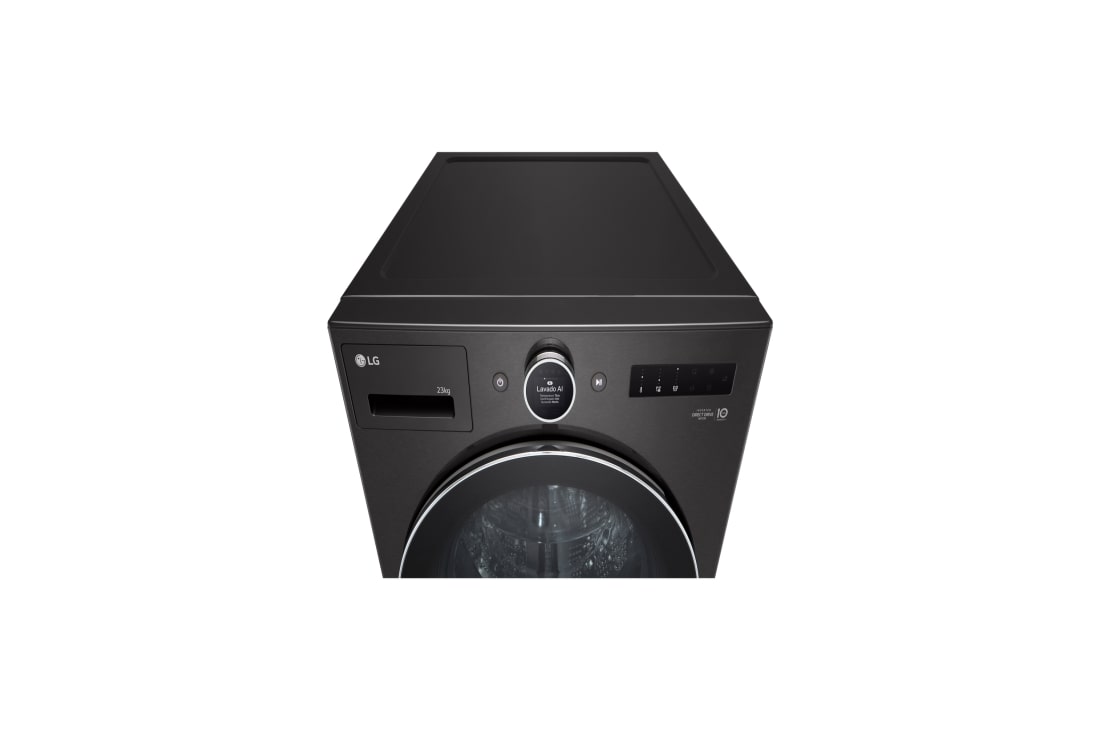 LG 22kg AI DD™ TurboWash360™ Washing Machine with Steam™ in Black Steel, WM23BFXS6, thumbnail 6