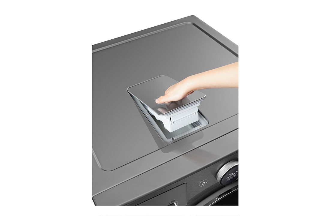 LG Lavadora 22 kg TurboWash360™ AI DD™ con vapor, Handle view, WM23VFXS6, thumbnail 5