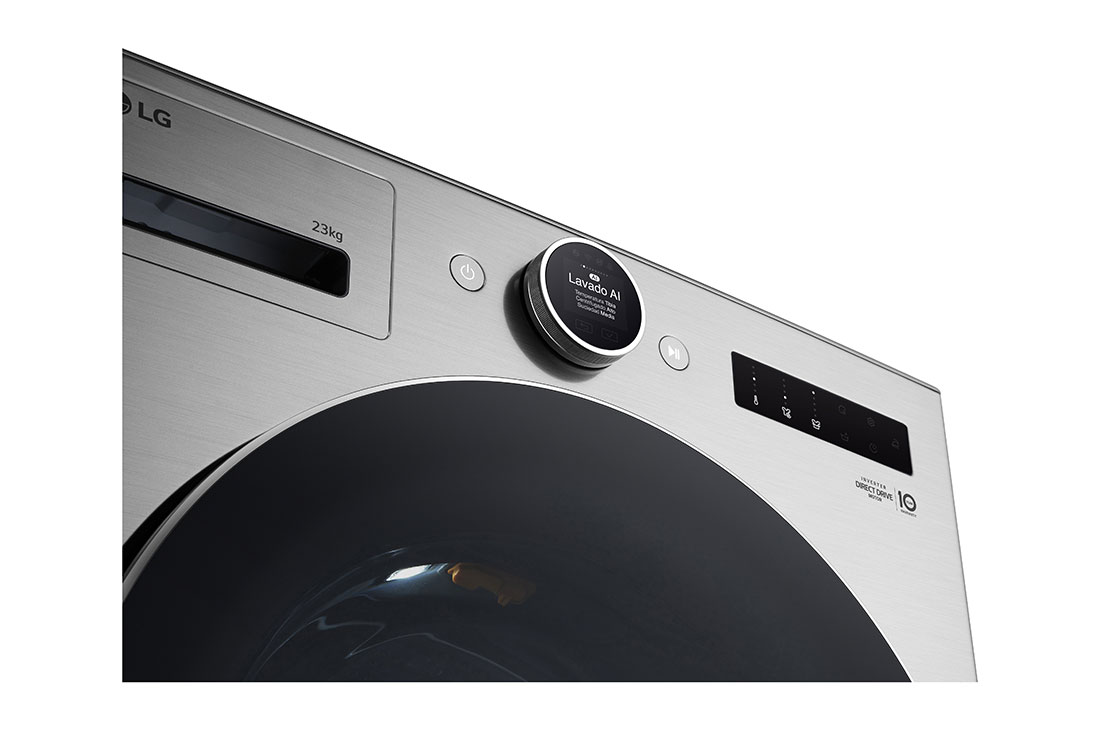 LG Lavadora 22 kg TurboWash360™ AI DD™ con vapor, Display view, WM23VFXS6, thumbnail 10