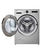 LG Lavadora 22 kg TurboWash360™ AI DD™ con vapor, Front view of open door, WM23VFXS6, thumbnail 2